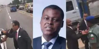 “I will call the governor” – Arise TV anchor, Rufai Oseni lashes out at traffic police officers after he was stopped for allegedly using BRT lane