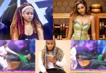 #BBNaija: Nigerians fault Beauty As She Angrily Drags Away Drunk Phyna Who Tried To Join Groovy in Bed (Video)