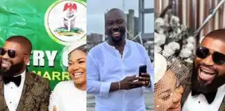 “My people” - Obi Cubana reacts to court wedding photos of Mercy Chinwo and her husband, Blessed Uzochikwa