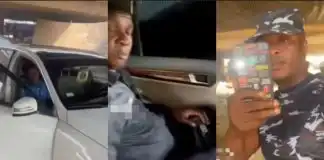 “Nah Your Father You Arrested, you dey mental” – Man Slams Police Officers Who Arrested Him, Took Over His Car (video)