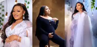 Ruth Kadiri wows fans shares stunning maternity shoot, days after welcoming her second child [Photos and Video]
