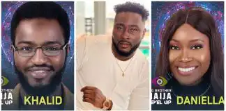 "My heart goes out to Daniella", Pere reacts to Khalid eviction from BBNaija
