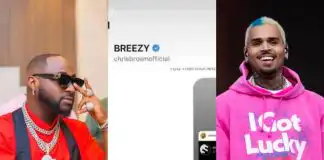 Davido shares chat with Chris Brown following latest achievement