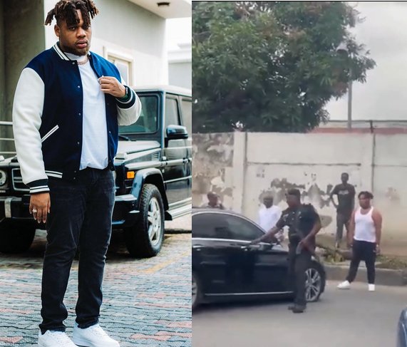 Singer, Buju 'BNXN' involved in heavy altercation with police officers in Lagos (video) Singer, Buju 'BNXN' involved in heavy altercation with police officers in Lagos (video)