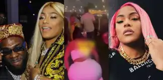 Reactions as Burna Boy’s ex, Stefflon Don rips her pants while twerking (Video)