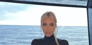 Kim Kardashian struggles to walk in tight dress as she attends Dolce and Gabbana after party (video)