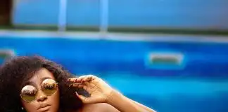 Actress Ini Edo Stirs Reactions With New Photos Of Herself On Bikini