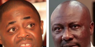 "Low life, ignorant cretin. Half ape, half man" Femi Fani-Kayode slings insults at Dino Melaye