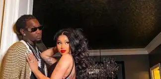 "I fight for my bitches, and over dick too" - Cardi B reveals what she fights for as she poses with Offset in revealing dress that leaves her entire bum hanging out