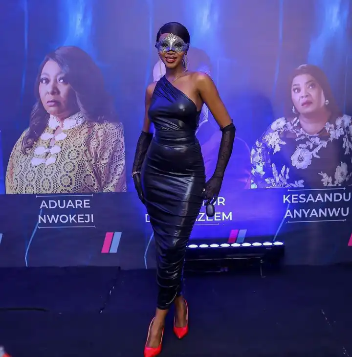 Modella at Diiche premiere Kemi Filani blog