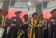 Naomi, Ooni of Ife’s estranged wife receives honorary doctorate degree (video)