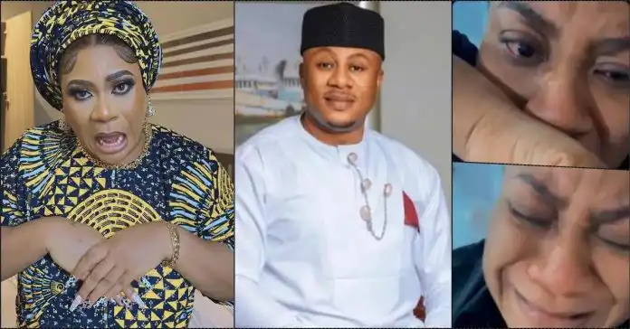 Nkechi Blessing bursts into tears as Uche Maduagwu gives feedback following interview with Falegan
