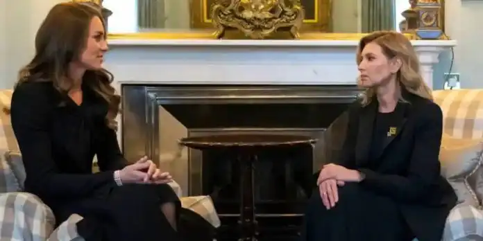 Kate Middleton Sits Down With Ukraine’s First Lady Olena Zelenska Ahead Of Queen’s Funeral