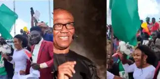 Peter Obi Reacts As Newly Wedded Couple