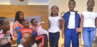 Mercy Johnson writes as she shares cute family video