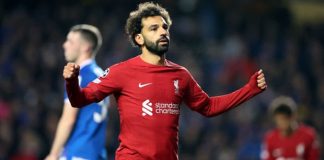 Mohamed Salah hat-trick puts gloss on Liverpool’s 7-1 demolition of Rangers