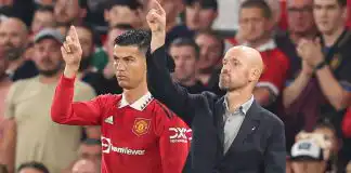 Man. United star, Cristiano Ronaldo returns to first-team training at Carrington following talks with Erik ten Hag