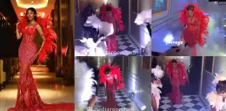 BBNaija’s Beauty Tukura makes grand entrance to her 25th Masque party (Video)