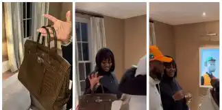 Reactions As Pastor Tobi, Gifts Davido’s Fiancee, Chioma, Hermes Birkin Bag Worth Over N70 Million
