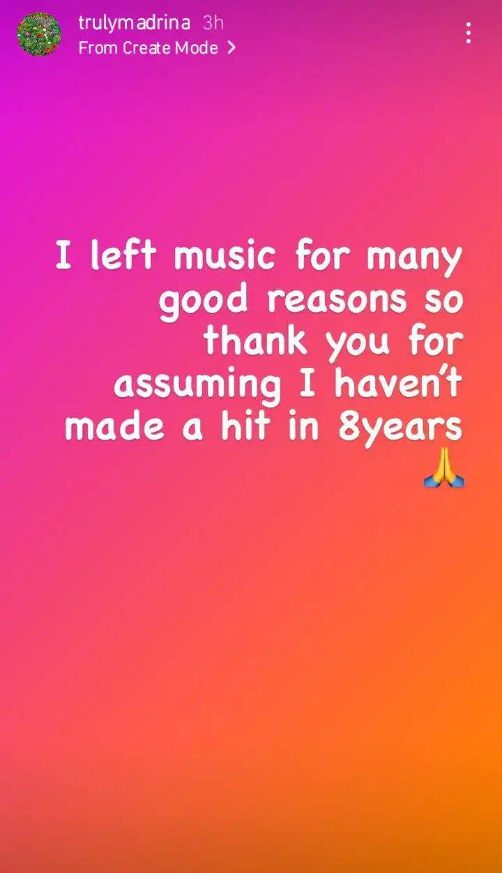 I left music for many good reasons Cynthia Morgan Kemi Filani blog