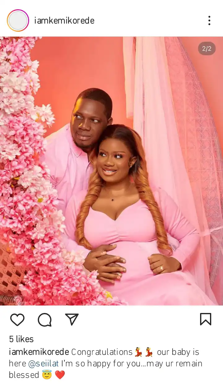 Kemi Korede congratulate Seilat on the birth of her first child Kemi Filani blog