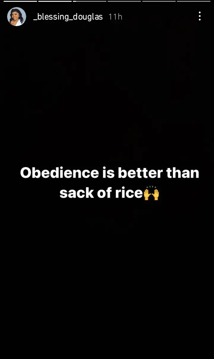 Obedience is better than bag of rice Blessing Douglas Kemi Filani blog