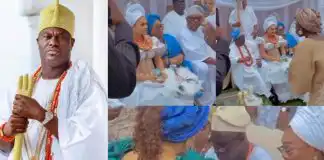Ooni of Ife officially weds his third wife, Tobi Phillips (Video)