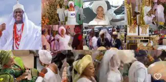 Ooni of Ife weds sixth wife, Princess Temitope (Video)