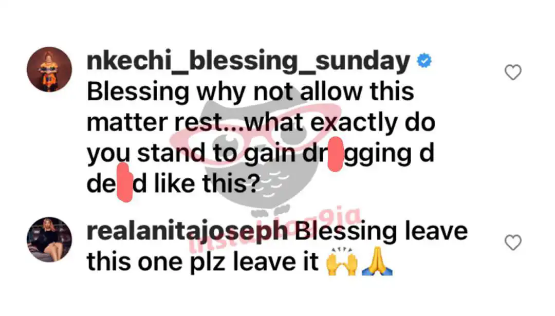 Nkechi Blessing and Anita Joseph issue stern to Blessing CEO over IVD and late Bimbo’s saga