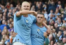 Manchester City 6-3 Manchester United: Erling Haaland and Phil Foden BOTH net derby hat-tricks
