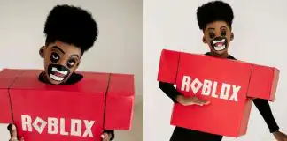 Mixed reactions as Tiwa Savage’s son joins the Halloween trend, becomes Roblox