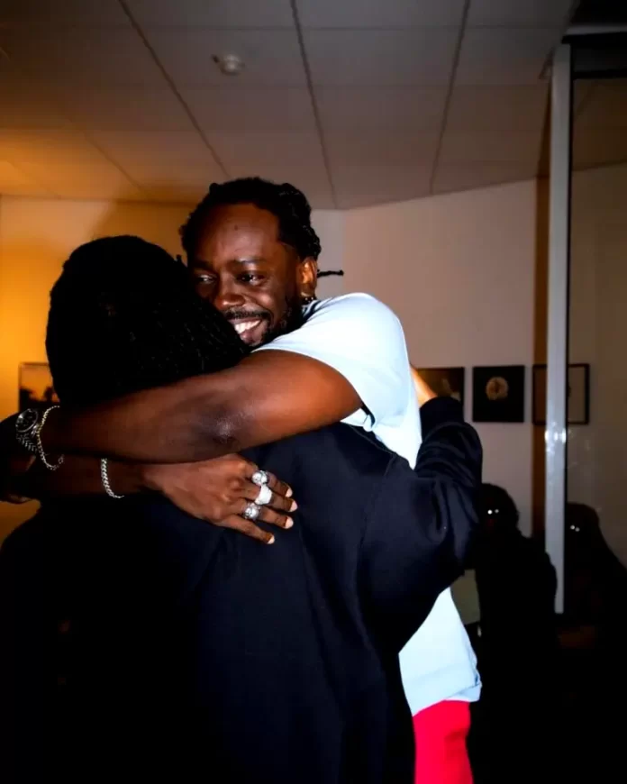 Adekunle Gold meets Asa after thrilling fans in Paris show