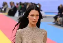 Supermodel Bella Hadid goes braless as she walks the runway for the Stella McCartney show at PFW (photos)