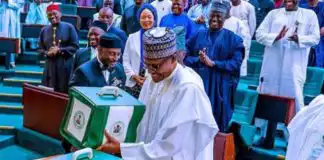 Buhari arrives National Assembly to present 2023 budget for the last time as president