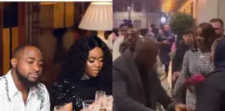 Watch Moment Davido was caught on camera rejecting bouquet of flowers from fan in London [Video]