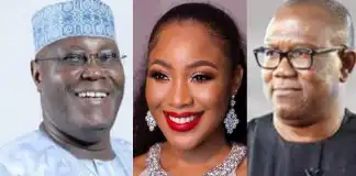 Atiku is Kiddwaya while Peter Obi is Laycon - Reactions as BBNaija’s Erica says she supports both Atiku and Peter Obi