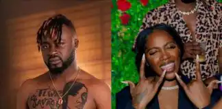 “I’m preserving my virginity for her” – Cameroonian singer inks his crush, Tiwa Savage on his chest
