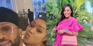 "You’re pregnant already" – Congratulations pour in for Frederick Leonard’s wifey, Peggy Ovire as she flaunts baby bump