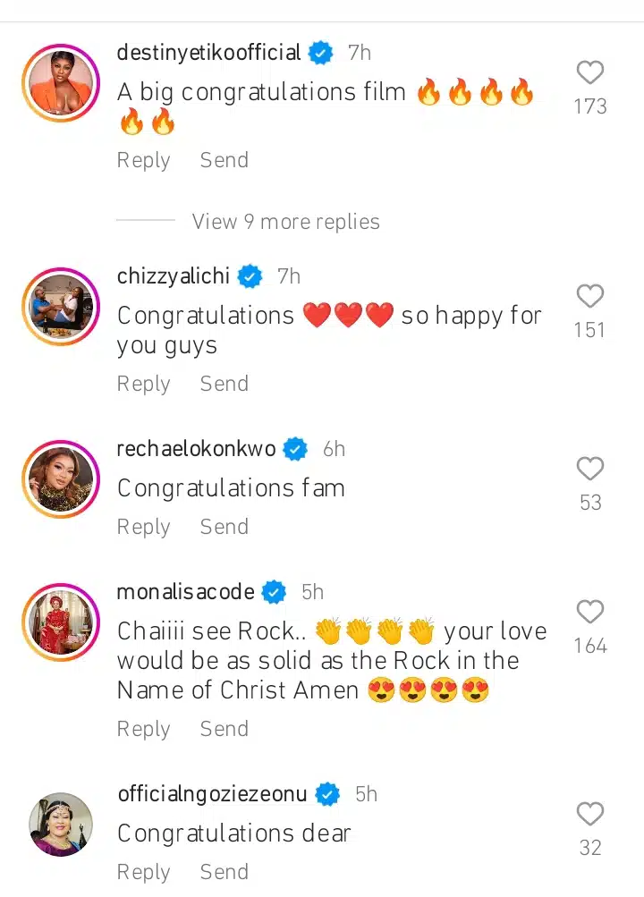 Celebrities react as Peggy Ovire flaunts engagement ring Kemi Filani blog.jpg