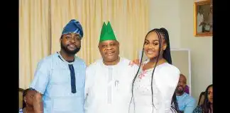 Chioma spotted with her wedding ring at Davido’s uncle’s inauguration festivities