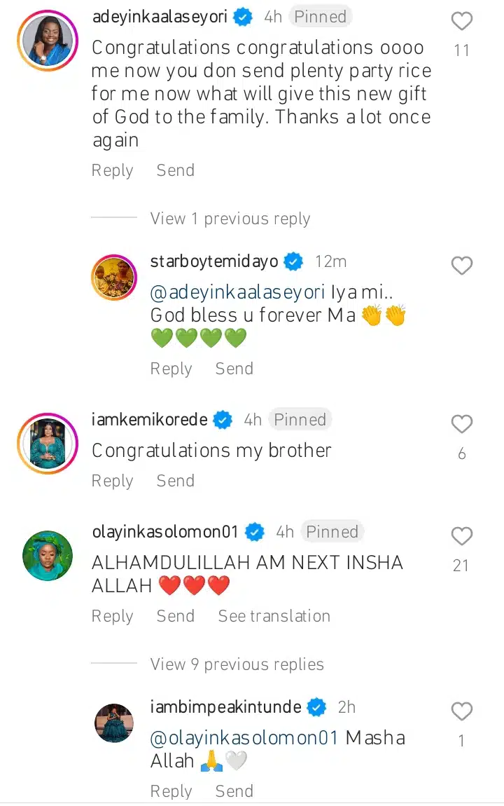 Congratulations pour in as Temidayo Enitan welcomes son Kemi Filani blog.jpg