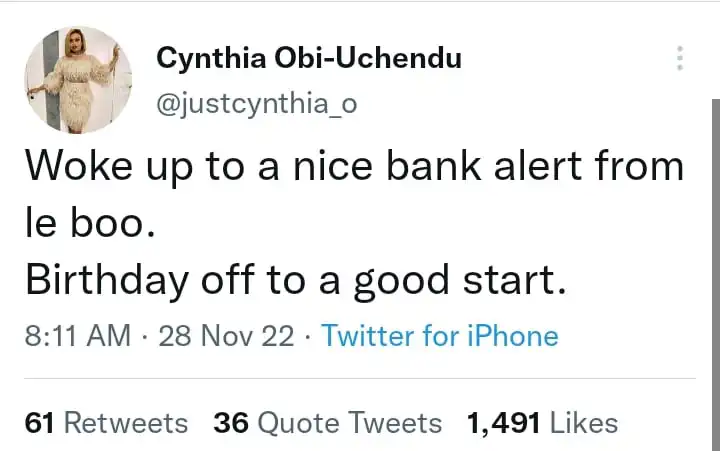 Ebuka Uchendus wife wakes up to a bank alert from him Kemi Filani blog