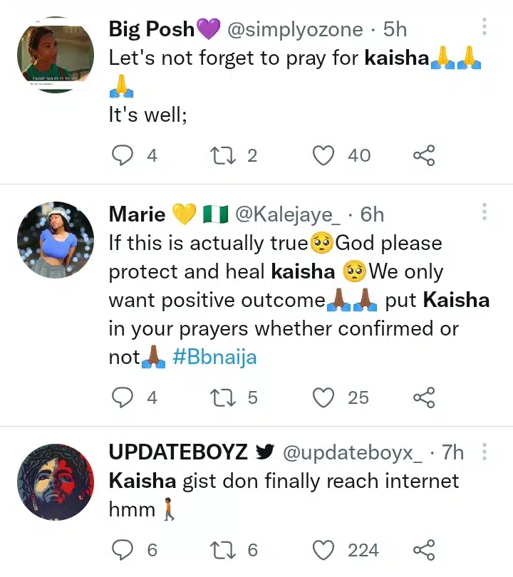 Fans pray for BBNaijas Kaisha over mental battle Kemi Filani blog.jpg