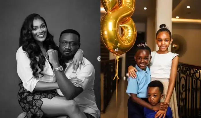 Jude Okoye’s wife, Ifeoma breaks down in tears over daughter’s growth