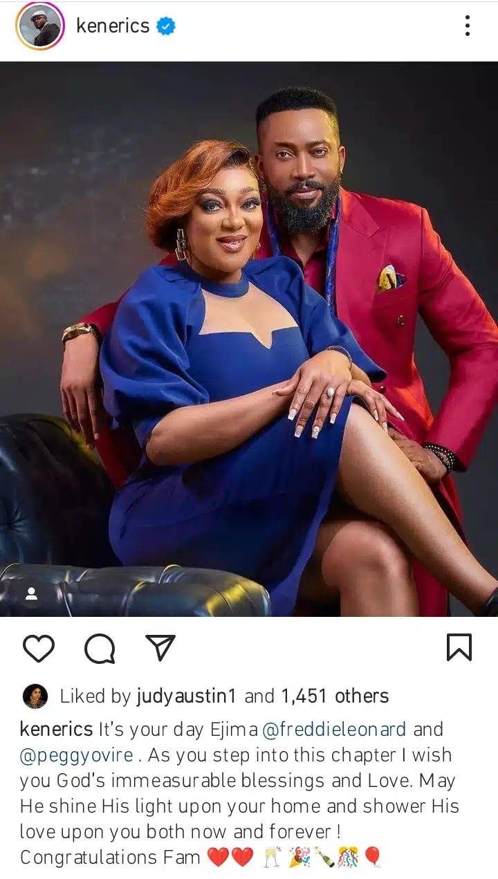 Ken Erics prays for Frederick Leonard and Peggy Ovire as they wed Kemi Filani blog.jpg