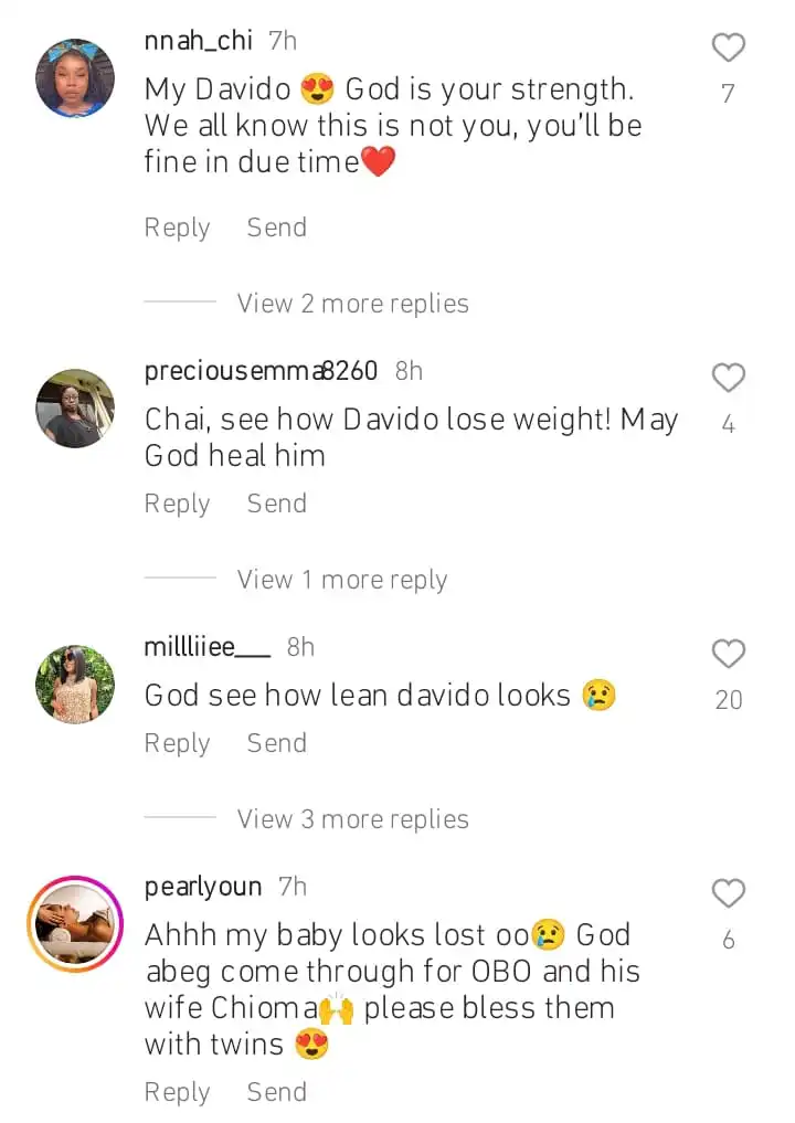 Nigerians pray for Davido Kemi Filani blog