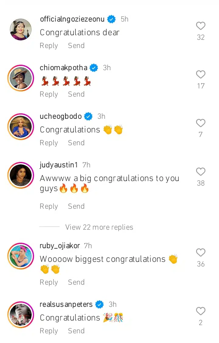 Reactions as Peggy Ovire flaunts engagement ring Kemi Filani blog.jpg