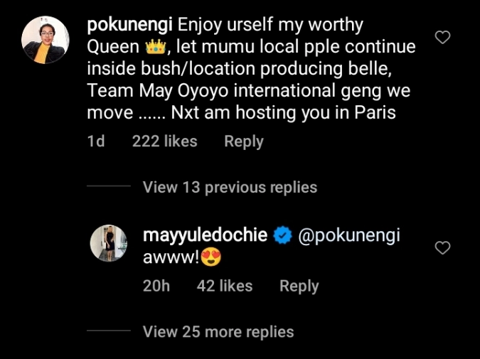 "Enjoy your UK trip, let them continue with their pregnancy movie roles" – Fan tells May Edochie as she reacts 1 Screenshot 2022 11 25 62004