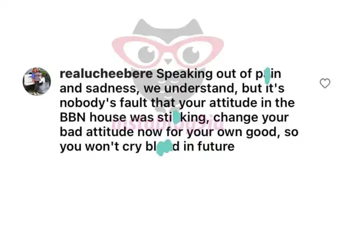 Speaking out of pain and sadness Uche Ebere slams Beauty Kemi Filani blog