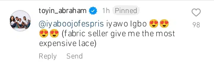 Toyin Abraham begs for lace material as Iyabo Ojo gushes over lover Kemi Filani blog.jpg